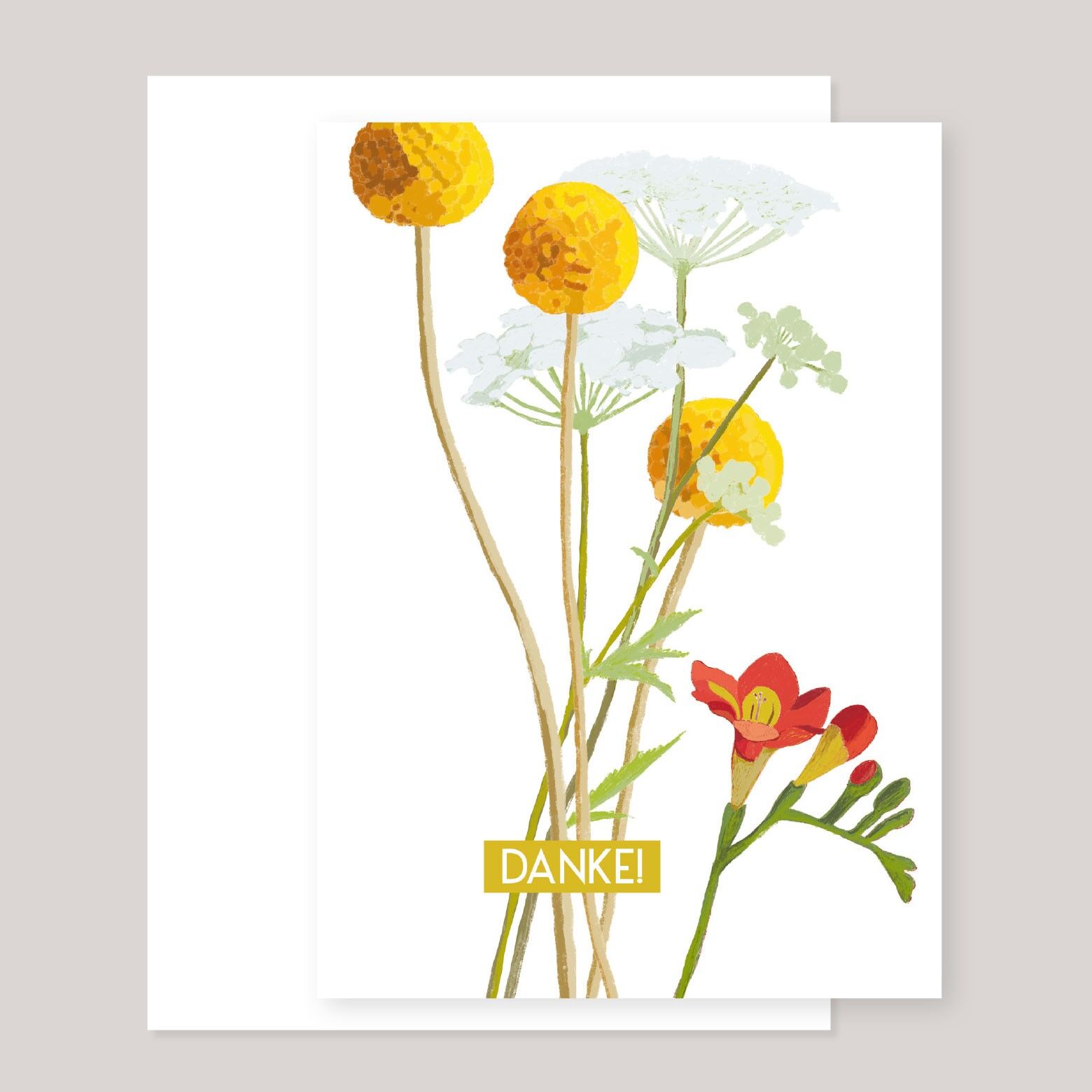 Thank you greeting card »Drumsticks«
