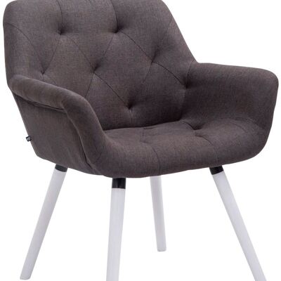 Visitor chair Cassidy fabric white (oak) dark gray 60x67x83 dark gray Material Wood