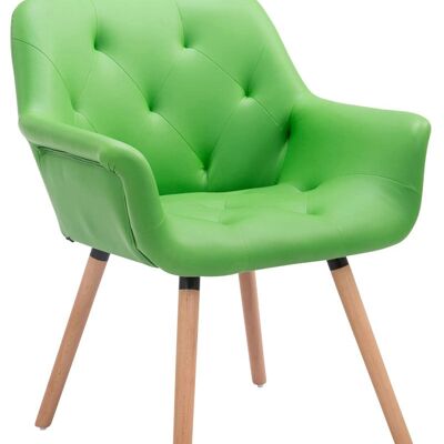 Visitor chair Cassidy imitation leather Natura (oak) vegetable 60x67x83 vegetable leatherette Wood