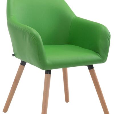 Visitor chair Achat V2 artificial leather Natura (oak) vegetable 57.5x56x79.5 vegetable artificial leather Wood