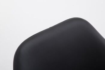Chaise visiteur Achat V2 simili cuir noir (chêne) noir 57,5x56x79,5 simili cuir noir Bois 5