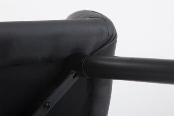 Chaise visiteur Achat V2 simili cuir noir (chêne) noir 57,5x56x79,5 simili cuir noir Bois 7