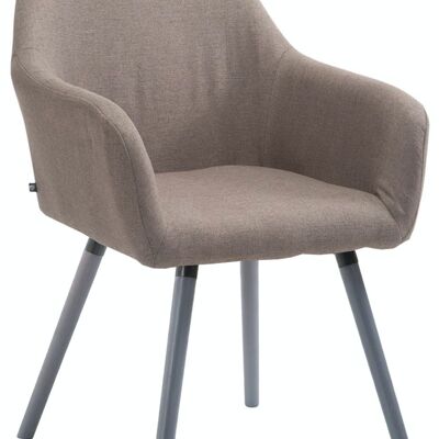 Silla visita Achat V2 tejido gris taupe 57,5x56x79,5 taupe Material Madera