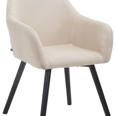 Visitor chair Achat V2 fabric black (oak) cream 57.5x56x79.5 cream Material Wood