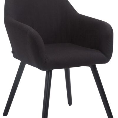 Sedia visitatore Achat V2 tessuto nero (quercia) nero 57,5x56x79,5 nero Materiale Legno