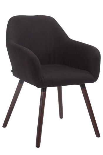 Chaise visiteur Achat V2 tissu noyer (chêne) noir 57,5x56x79,5 noir Matière Bois