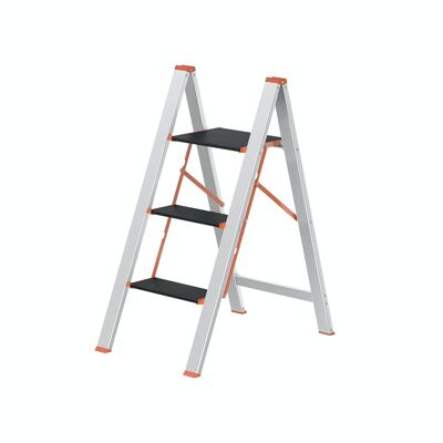 Ladder 3 treden zilver 65 x 44 x 89 cm (D x B x H)