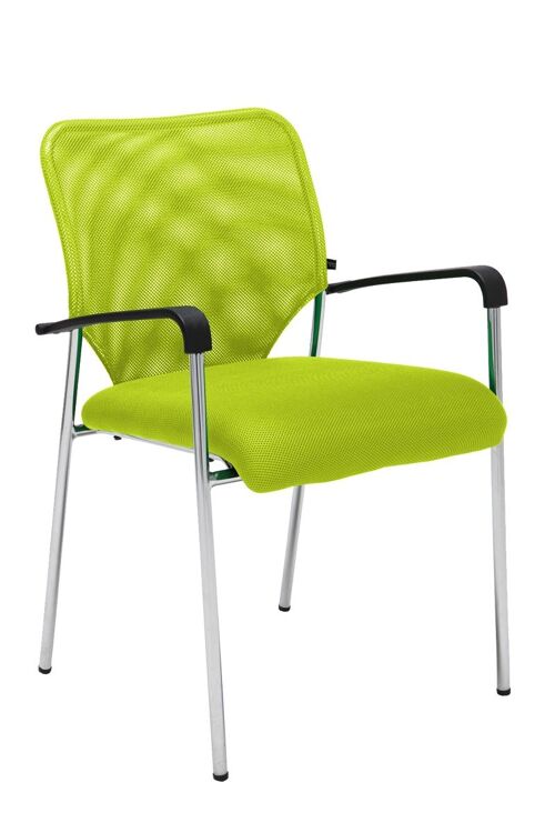 Bezoekersstoel Cuba licht groen 56x46x83 licht groen Materiaal Verchroomd metaal
