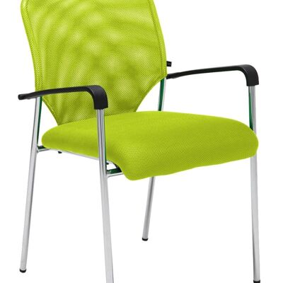 Bezoekersstoel Cuba licht groen 56x46x83 licht groen Materiaal Verchroomd metaal