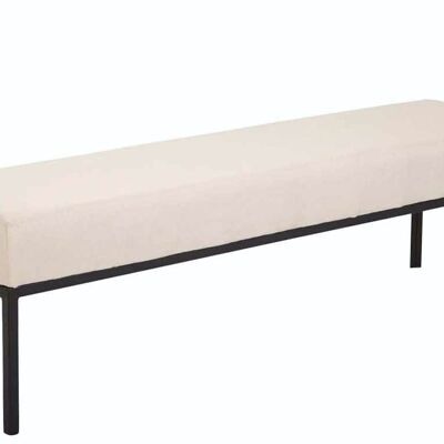 4 plazas Newton tela negro crema 40x160x46 crema Material metal