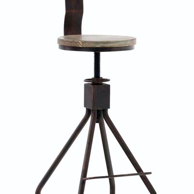 Tabouret de bar Elko bronze 45x45x93 métal bronze métal