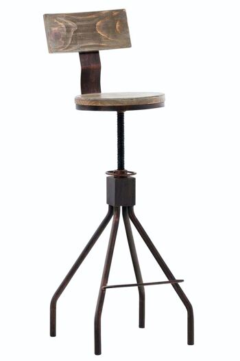 Tabouret de bar Durango bronze 45x45x93 métal bronze métal 1