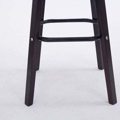 Set of 2 bar stools Avika plastic cappuccino vegetable 44x44x95 vegetable plastic Wood