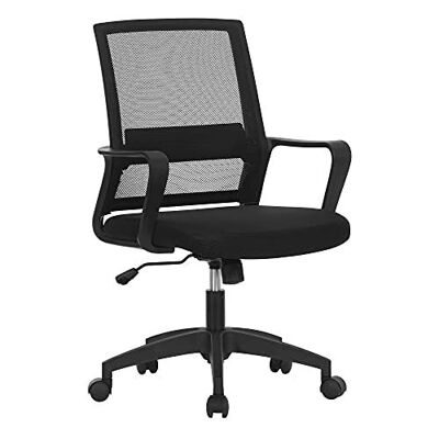 Bureaustoel zwart 50,5 x 48 cm (L x B)