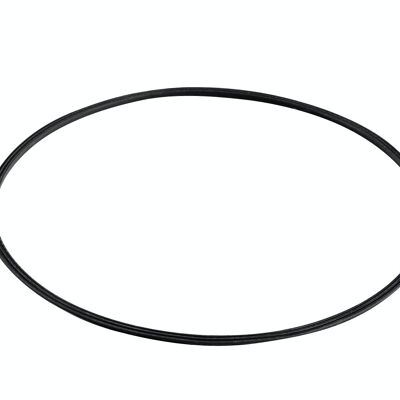 Floor protection replacement ring 45 cm black x38x0.5 black plastic