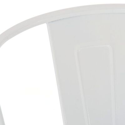 Conjunto de 2 taburetes de bar Aiden blanco 52x44x115 metal blanco metal