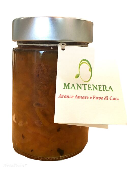 Marmellata di Arancio Amaro e Fave di Cacao  200gr