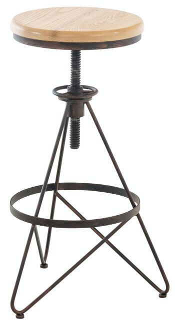 Tabouret de bar Karla bronze 43x43x63 métal bronze métal 1