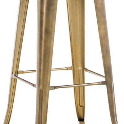 Bar stool Joshua V2 gold 43x43x76 gold metal metal
