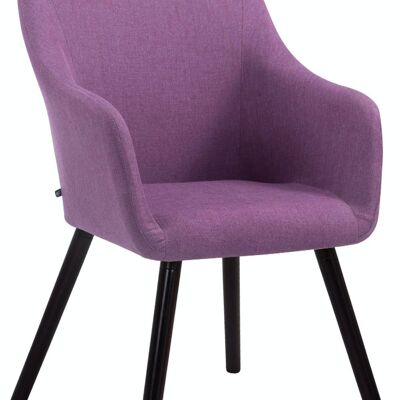 Silla visita McCoy V2 Coffee tela violeta 63x61x90 violeta Material Madera