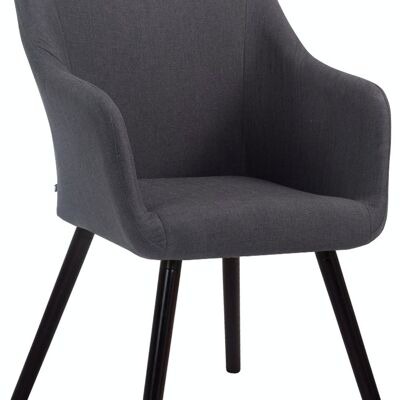 Visitor chair McCoy V2 Coffee fabric dark gray 63x61x90 dark gray Material Wood