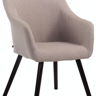 Silla visita McCoy V2 Coffee tejido taupe 63x61x90 taupe Material Madera