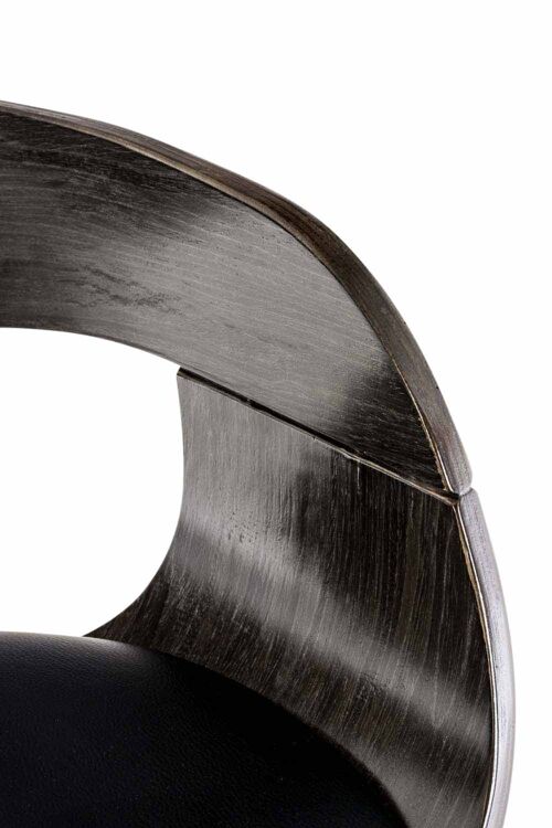 Set van 2 barkrukken Kingston imitatieleer zwart grijs 48x50x88 zwart grijs kunstleer Verchroomd metaal
