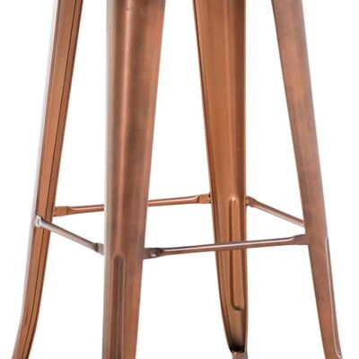 Bar stool Joshua V2 copper 43x43x76 copper metal metal