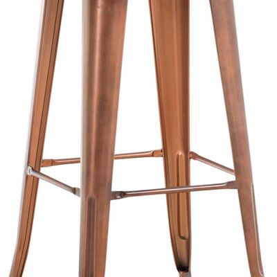 Tabouret de bar Joshua V2 cuivre 43x43x76 cuivre métal métal