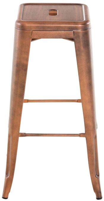 Tabouret de bar Joshua V2 cuivre 43x43x76 cuivre métal métal 3