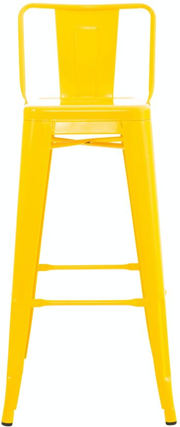 Lot de 2 tabourets de bar Mason jaune métal 43x44x96 métal jaune 2