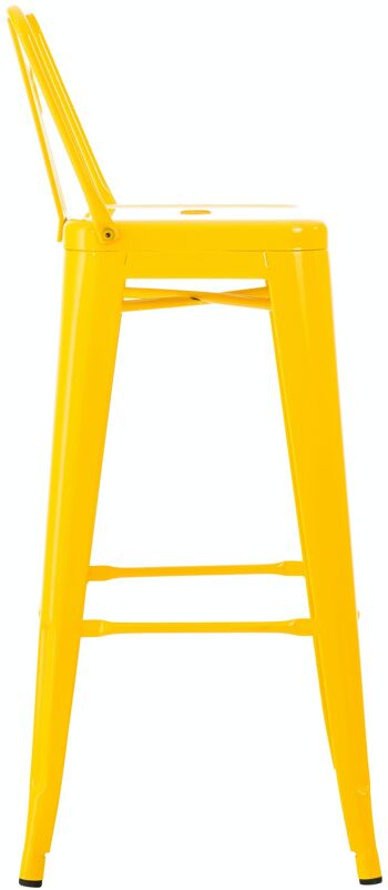 Lot de 2 tabourets de bar Mason jaune métal 43x44x96 métal jaune 3