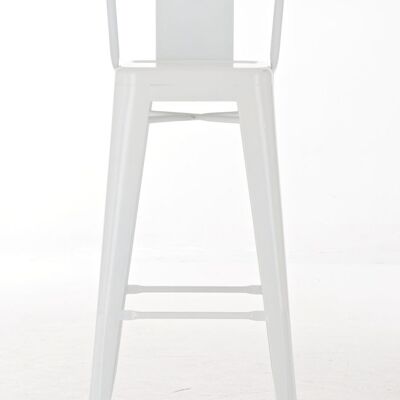 Set of 2 bar stools Mason white 43x44x96 white metal metal