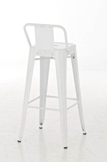 Lot de 2 tabourets de bar Mason blanc métal 43x44x96 métal blanc 2