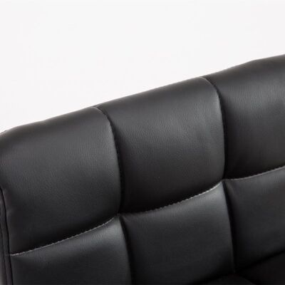 Set of 2 bar stools Lincoln V2 walnut black 48x39x94 black leatherette Wood