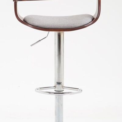 Set of 2 Bogota bar stools fabric coffee coffee/grey 46x48x86 coffee/grey Material Chromed metal