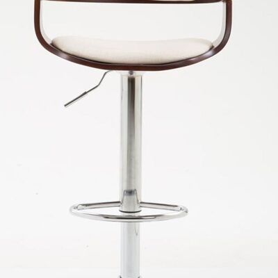 Set of 2 bar stools Bogota fabric coffee coffee/cream 46x48x86 coffee/cream Material Chromed metal