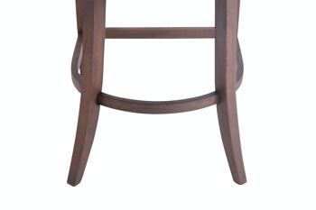 Tabouret de bar Hanoi similicuir vintage marron antique 59x55x116 similicuir vintage marron Bois 6