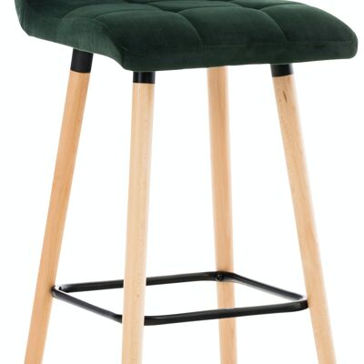 Lincoln velvet bar stool vegetable 49x42x94 vegetable velvet Wood