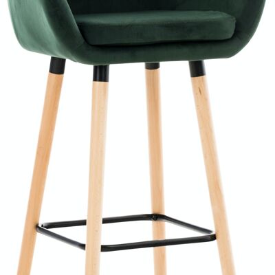 Bar stool Grant velvet vegetable 46x55x99 vegetable velvet Wood