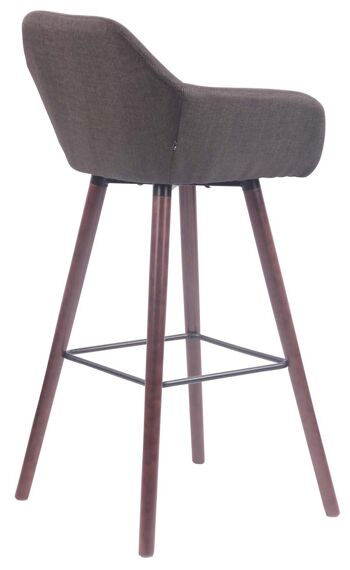 Lot de 2 tabourets de bar Adelaide noyer gris foncé 52x51x100 gris foncé Matière Bois 4