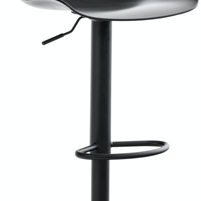 Bar stool Almada black 44x44x81 black plastic metal