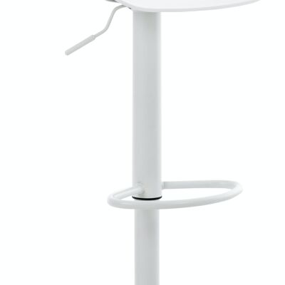 Bar stool Aveiro white 44x43x75 white plastic metal