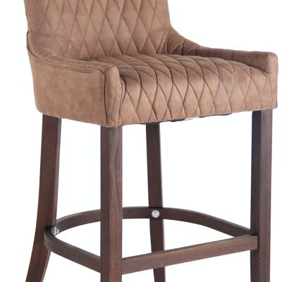 Tabouret de bar Hanoi vintage simili cuir antique taupe 59x55x116 taupe Vintage simili cuir Bois