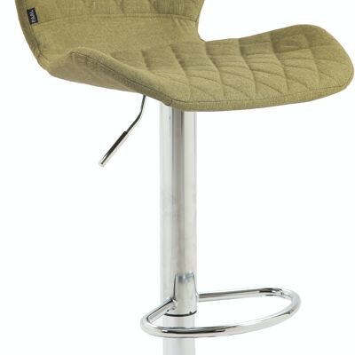 Bar stool cork fabric chrome vegetable 51x47x88 vegetable Material metal