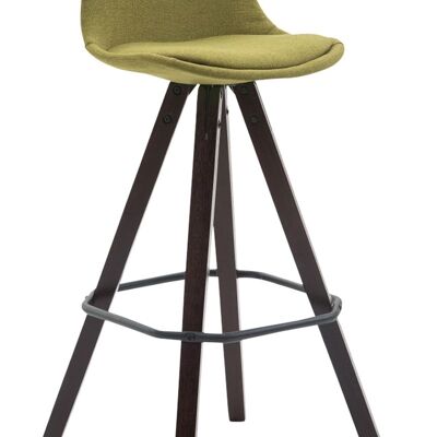 Bar stool Franklin fabric Square cappuccino vegetable 44x38x94.5 vegetable Material Wood