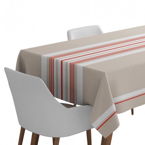 Nappe Donibane Fraise 180x350 cm