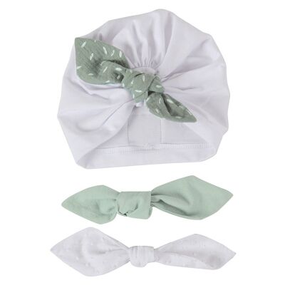 Petite Plume - Bonnet turban 4-9m