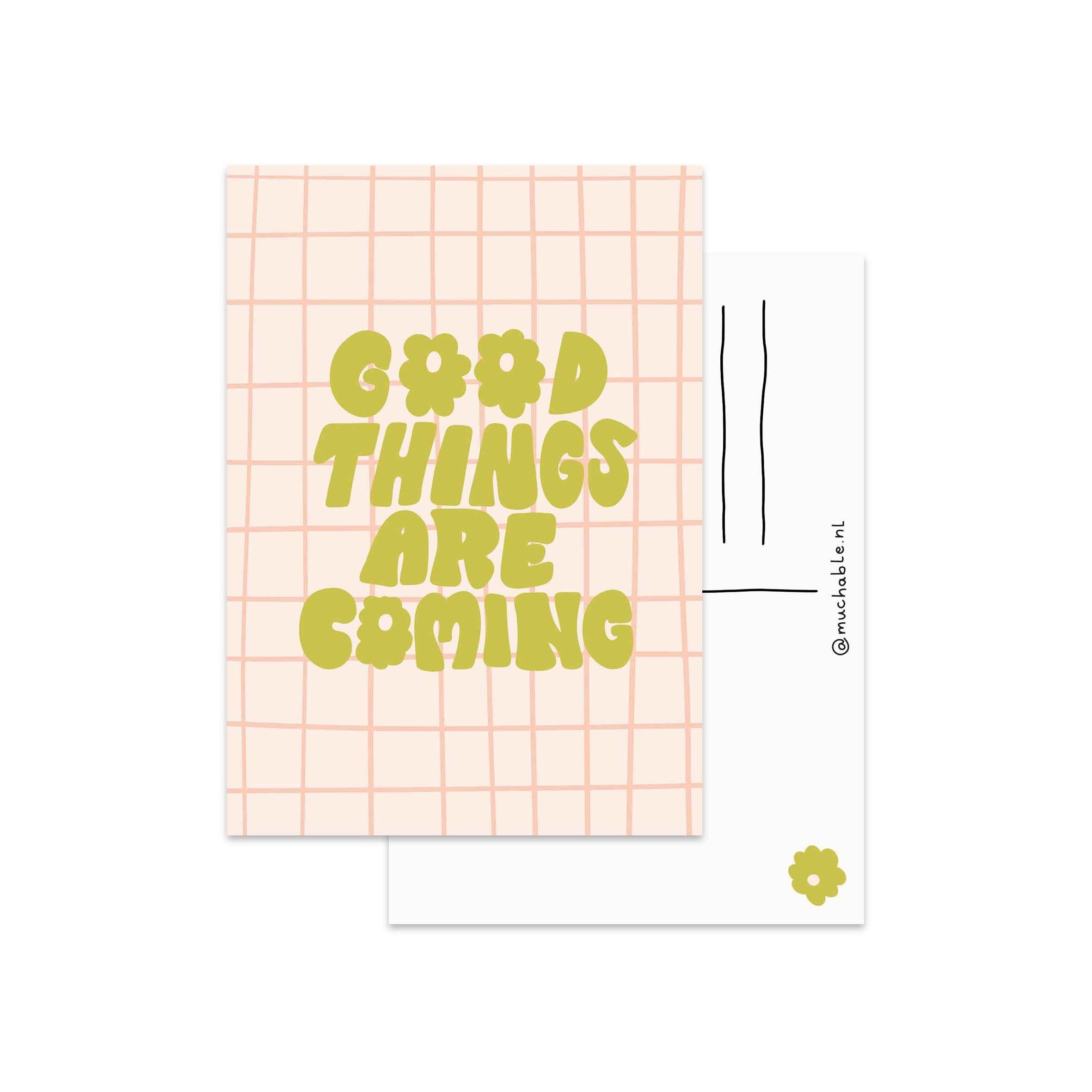 Kaart gute Dinge kommen