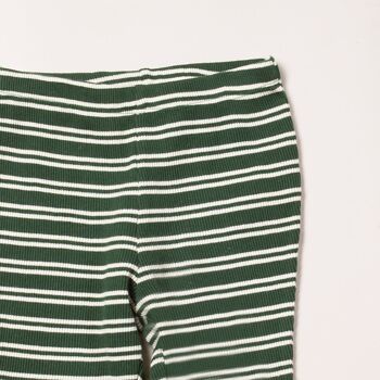 Legging Vintage Green Stripes Forever Rib 2